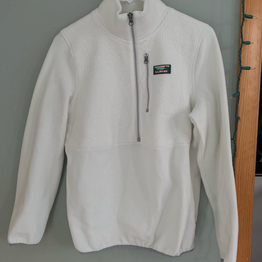 LL Bean Womens 1/2 zip fleece